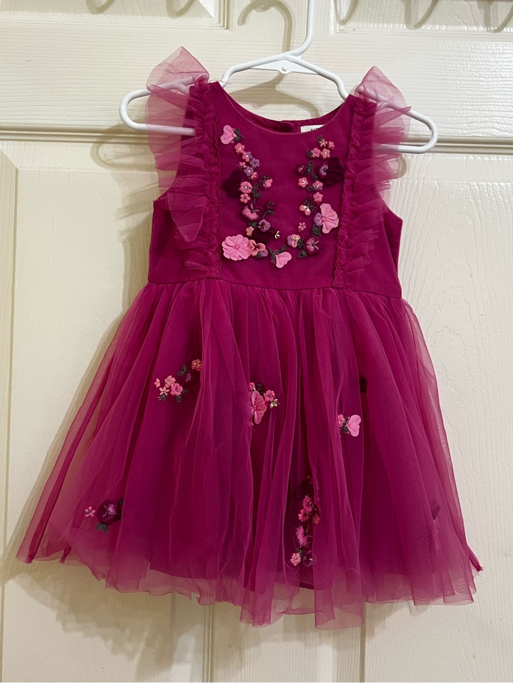 NEXT Fuchsia Floral Tulle Party Dress